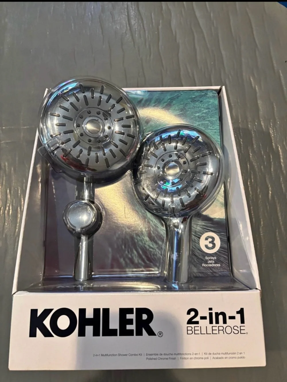 Kohler Dual-Head Chrome Shower System with Handheld Spray